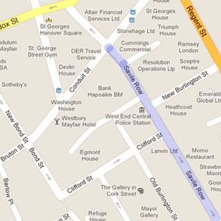 Savile Row Map